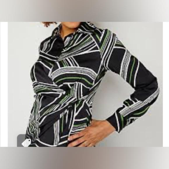 Worthington Womens Long Sleeve Wrap Dress Size PL NWT - Picture 2 of 4